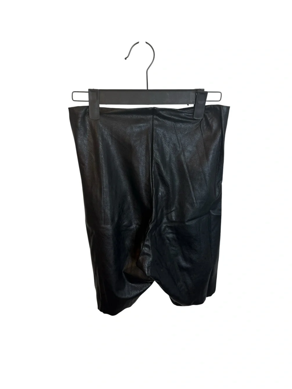 Commando Black Faux Leather Bike Shorts